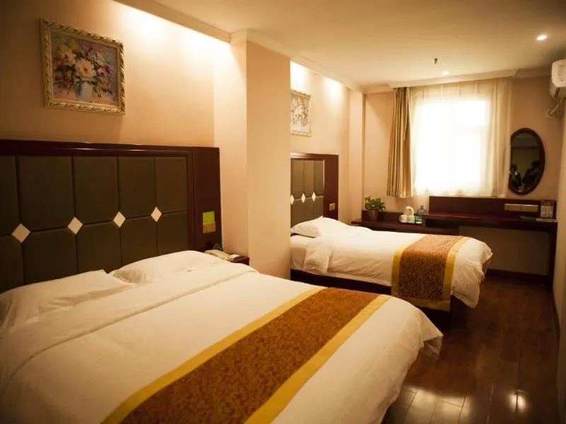 Bed in GreenTree Inn Shanxi Taiyuan Jianshe S) Road Inner Ring Express Hotel