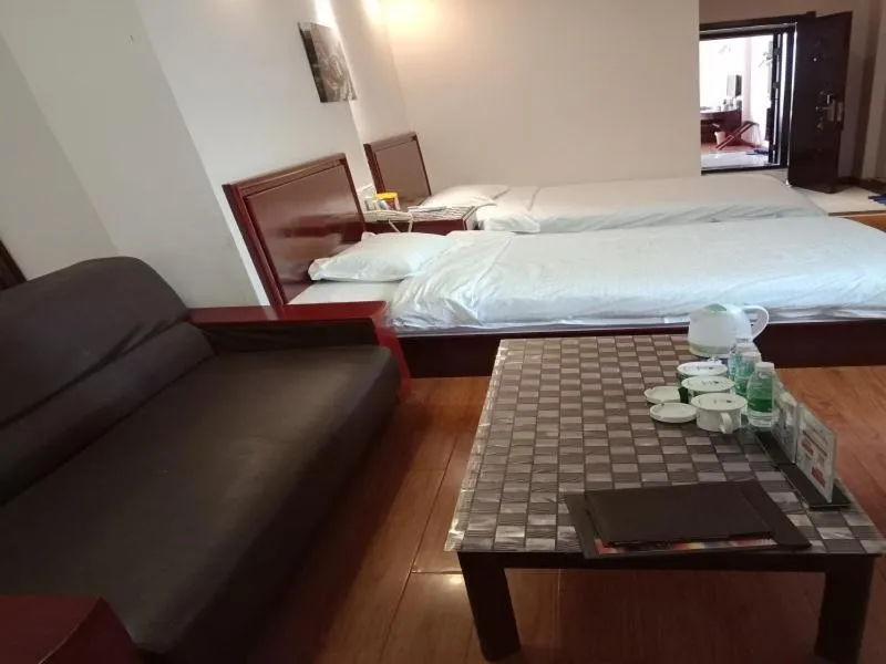 Bed in GreenTree Inn Shandong Jining Zoucheng South Yishan Road Experimental Middle School Express Hotel