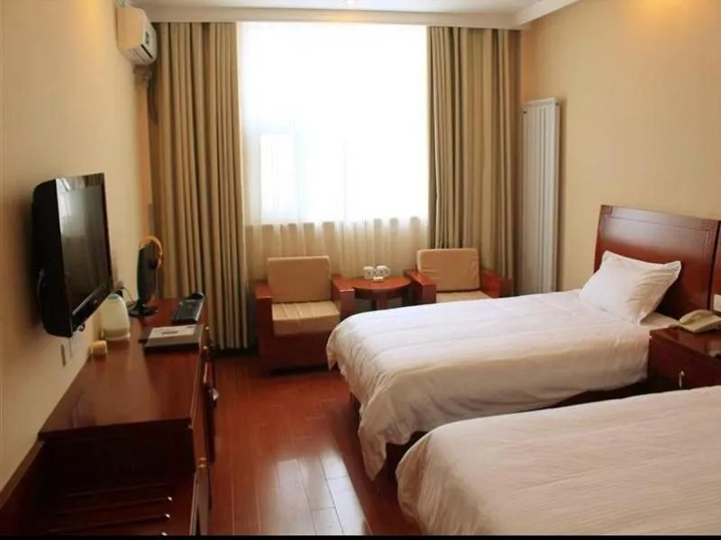 Bed in GreenTree Inn Shandong Jining Yutai Bus Terminal Express Hotel