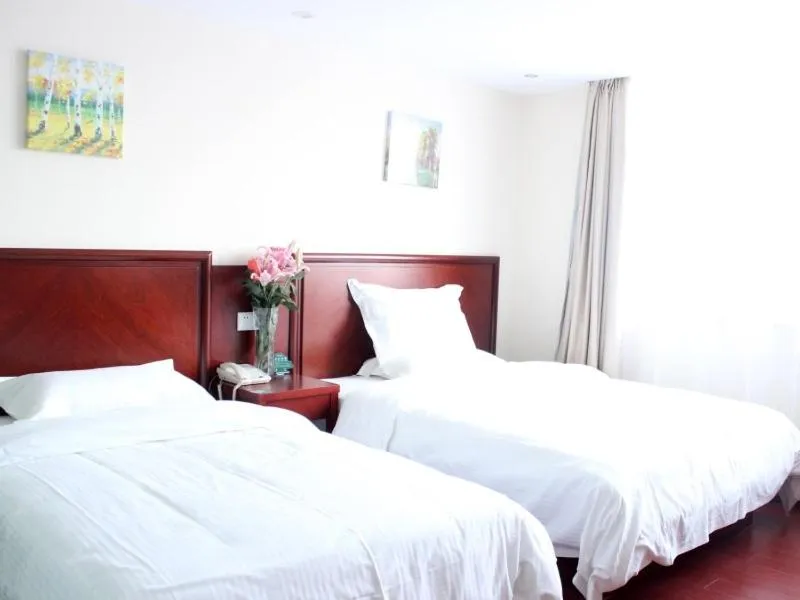 Bed in GreenTree Inn AnHui BengBu GuZhen GuYang Road Experimental Middle School Express Hotel