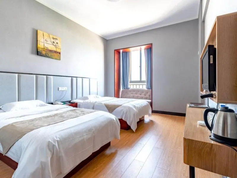 Bed in GreenTree Alliance Zhejiang Zhoushan Haitian Avenue West Donghai Road Hotel