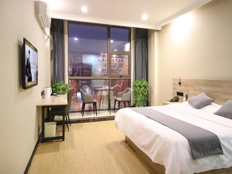 Bed in GreenTree Inn ShanDong ZaoZhuang TengZhou FuQian Road LongQuan Square Business Hotel