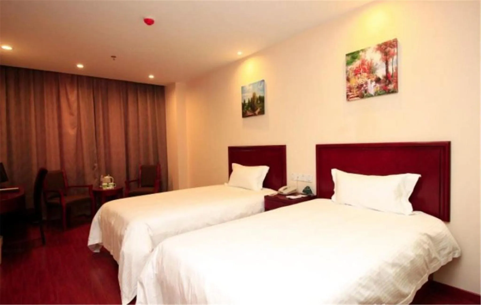 Bed in GreenTree Inn ShanDong RiZhao JuXian YinXing Avenue Middle ShanDong Road Business Hotel