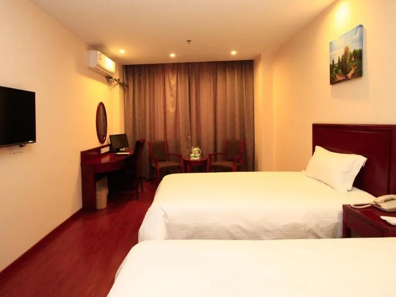 Bed in GreenTree Inn ShanDong RiZhao JuXian YinXing Avenue Middle ShanDong Road Business Hotel