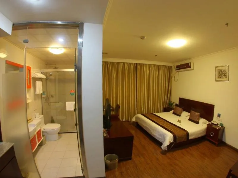 Bed in GreenTree Alliance Jiangsu Wuxi Yixing jinsanjiao Bus Station Hotel