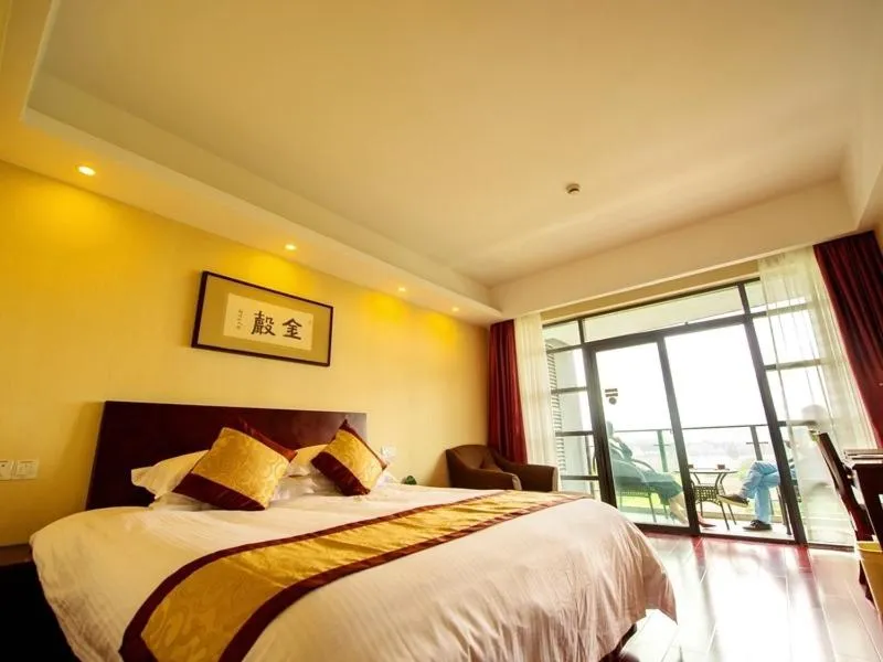 Bed in GreenTree Inn JiangSu SuZhou Science and Technology City Business Hotel