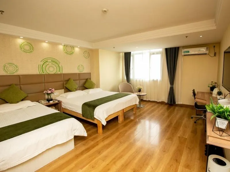 Bed in GreenTree Inn JiangSu XuZhou Feng County LiuBang Plaza Express Hotel