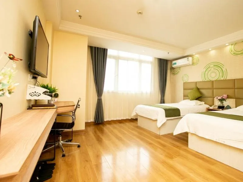 Bed in GreenTree Inn JiangSu XuZhou Feng County LiuBang Plaza Express Hotel