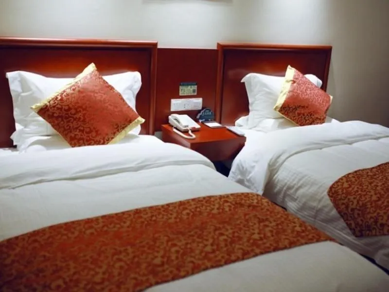 Bed in GreenTree Inn JiangSu XuZhou KuangDa HuaiTa East Gate Express Hotel