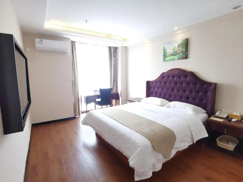 Bed in GreenTree Inn Jiangsu Taizhou Jingjiang Jiangping Road Shanghai City Business Hotel