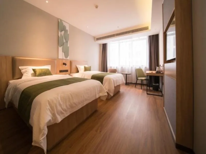 Bed in GreenTree Inn Anhui Hefei Mengcheng Road Beierhuan Express Hotel