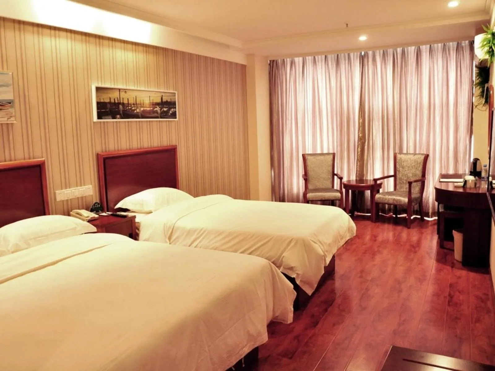 Bed in GreenTree Inn Anhui Hefei Mengcheng Road Beierhuan Express Hotel