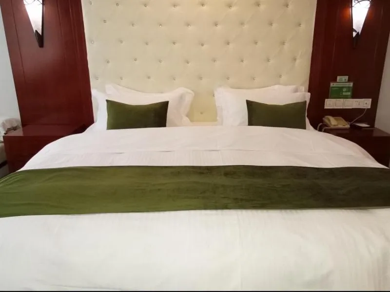 Bed in GreenTree Inn Anhui Hefei Mengcheng Road Beierhuan Express Hotel