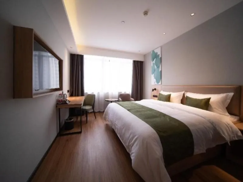 Bed in GreenTree Inn Anhui Hefei Mengcheng Road Beierhuan Express Hotel