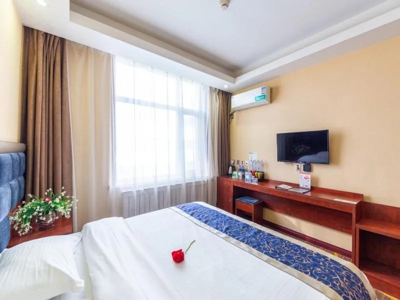 Bed in GreenTree Inn GanSu LanZhou JingNing Road Express Hotel