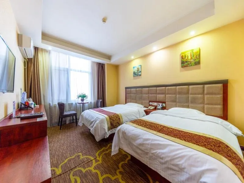 Bed in GreenTree Inn GanSu LanZhou JingNing Road Express Hotel