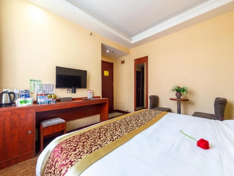 Bed in GreenTree Inn GanSu LanZhou JingNing Road Express Hotel