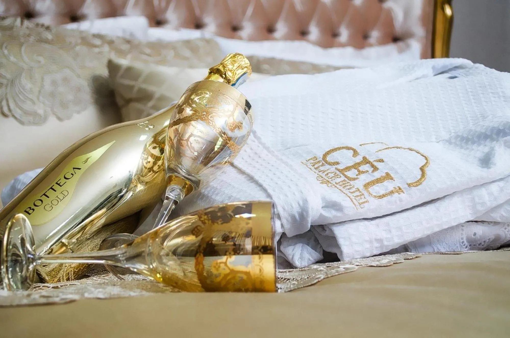 Bed in Céu Palmas Hotel