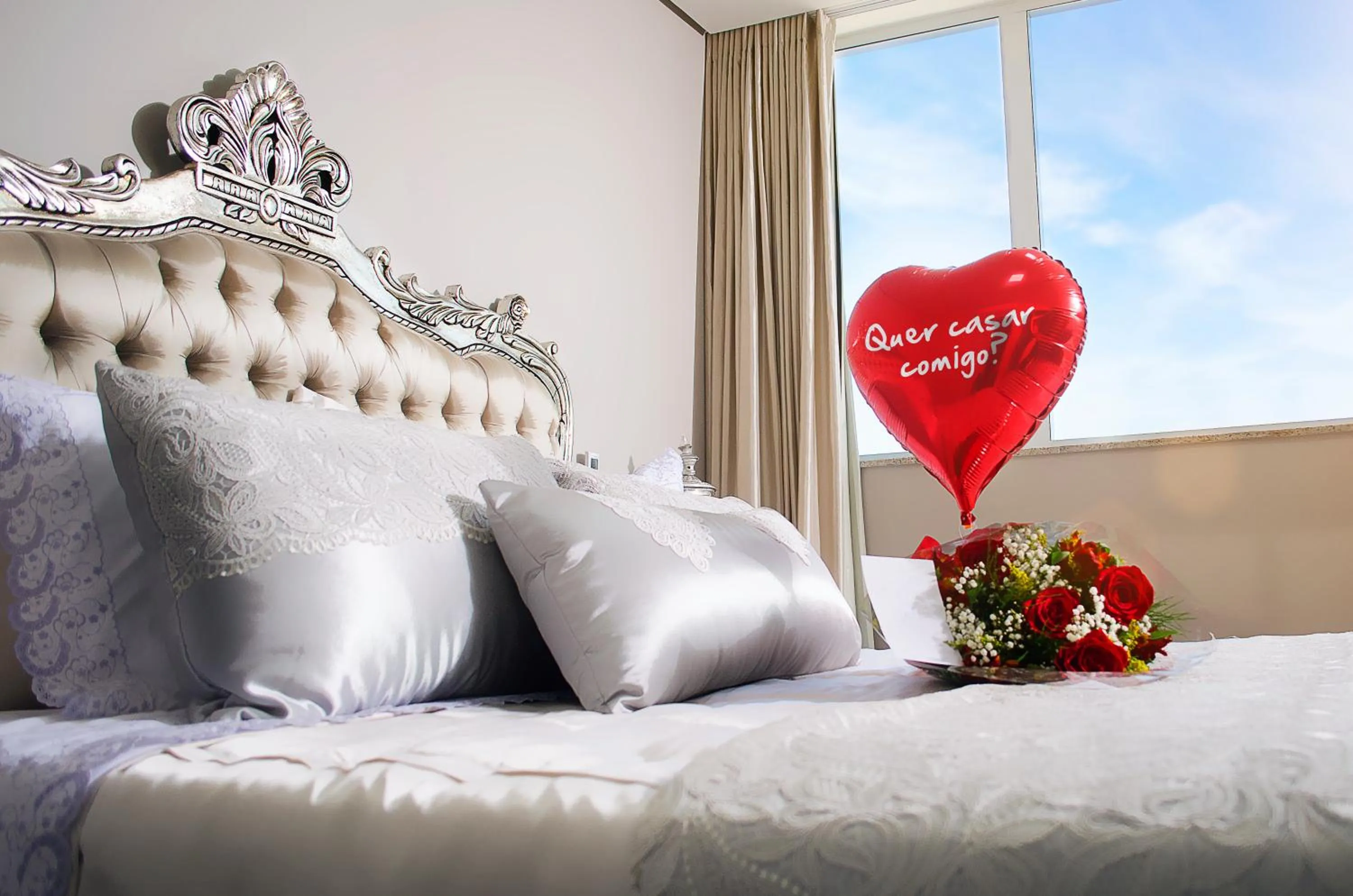 Bed in Céu Palmas Hotel