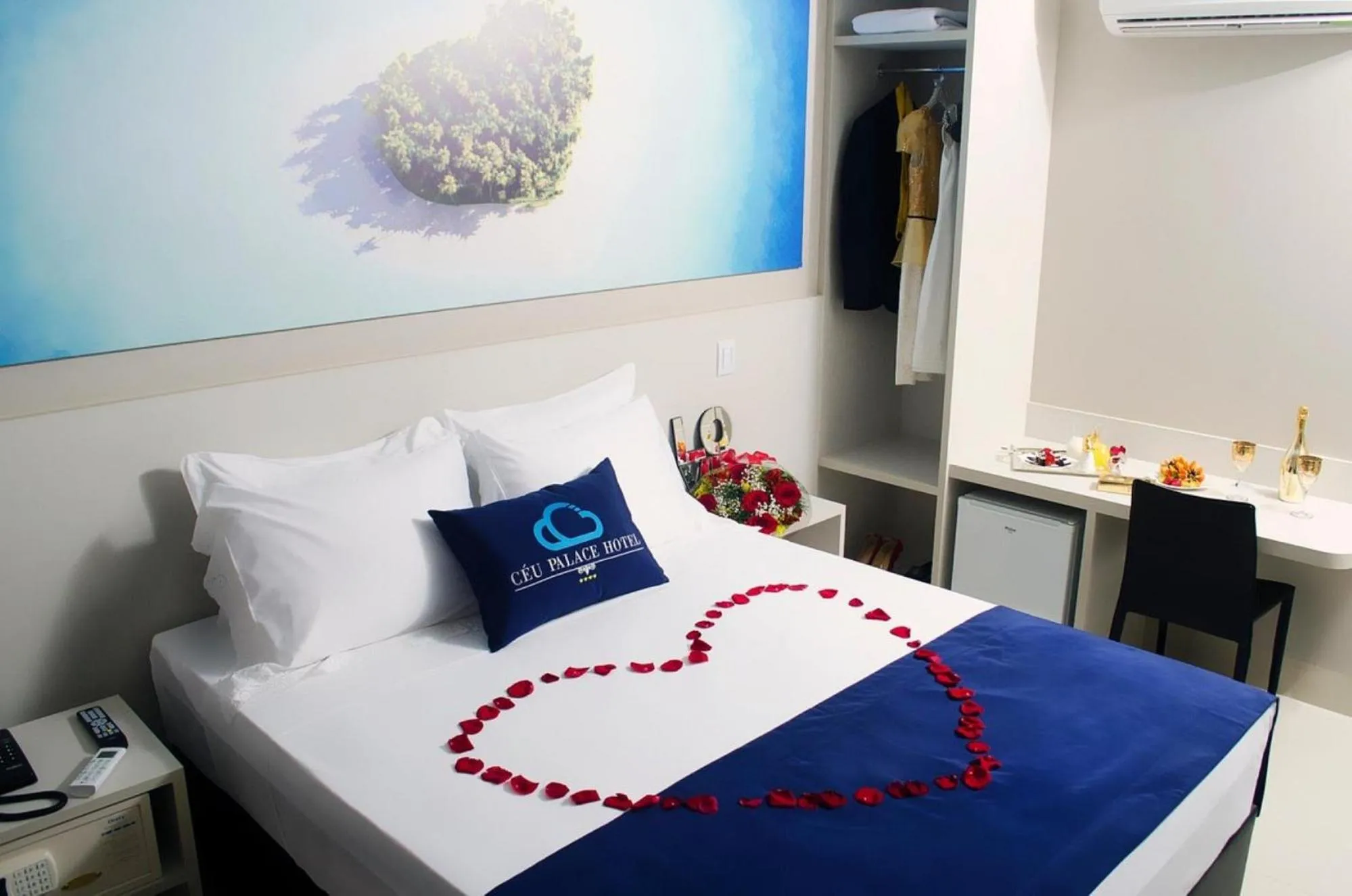 Bed in Céu Palmas Hotel