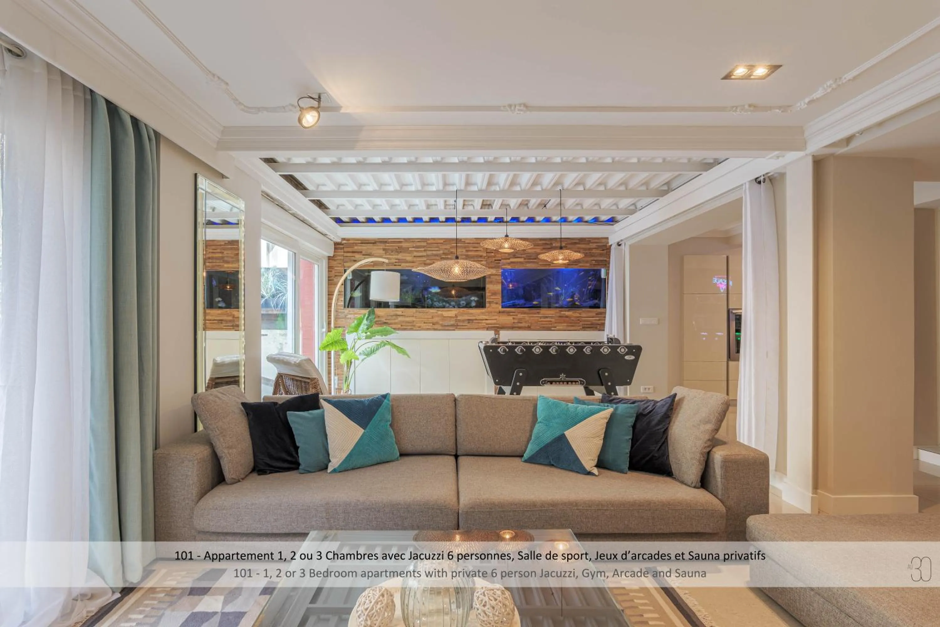 Living room in Au 30 Lille Centre Grand Palais