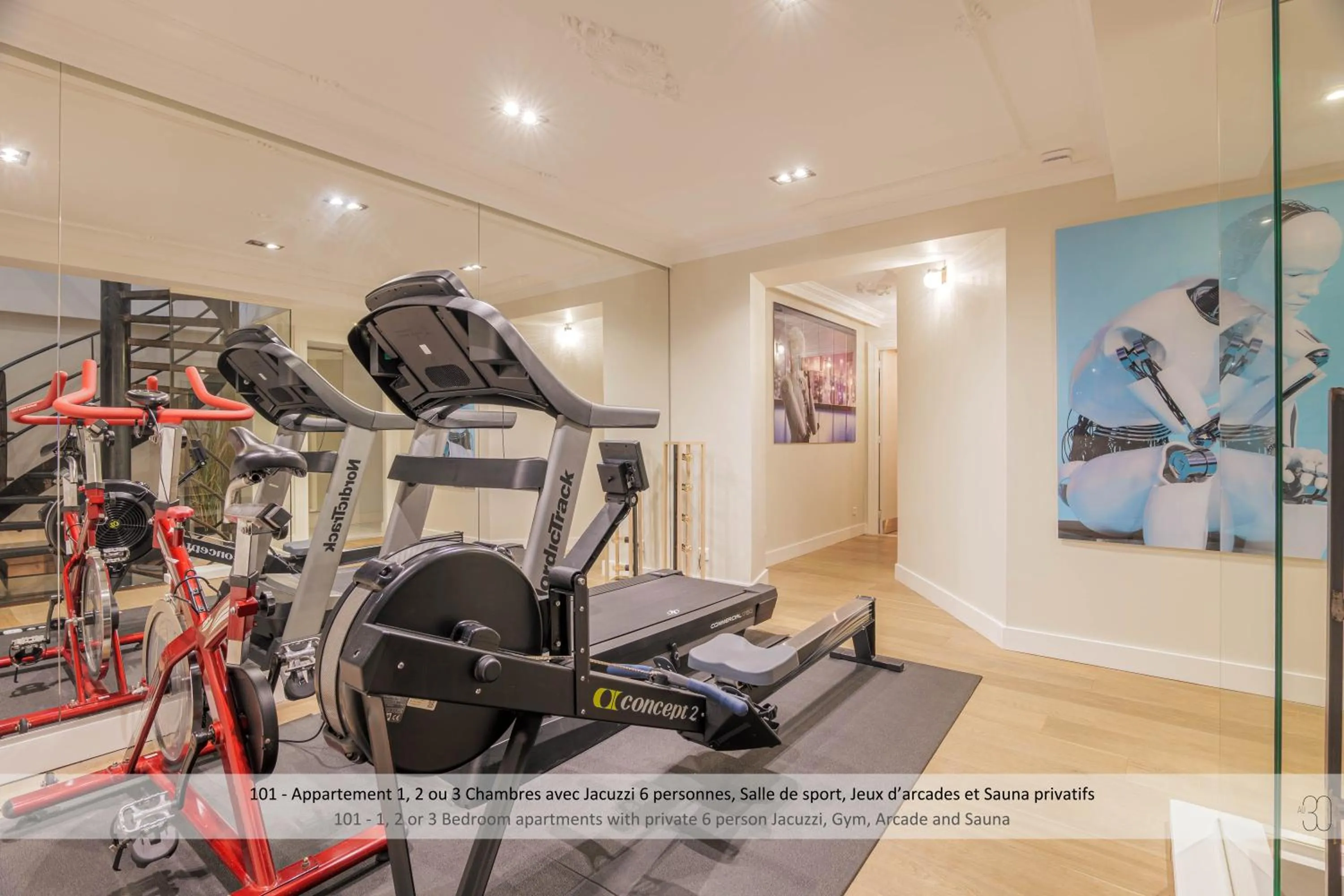 Fitness centre/facilities in Au 30 Lille Centre Grand Palais