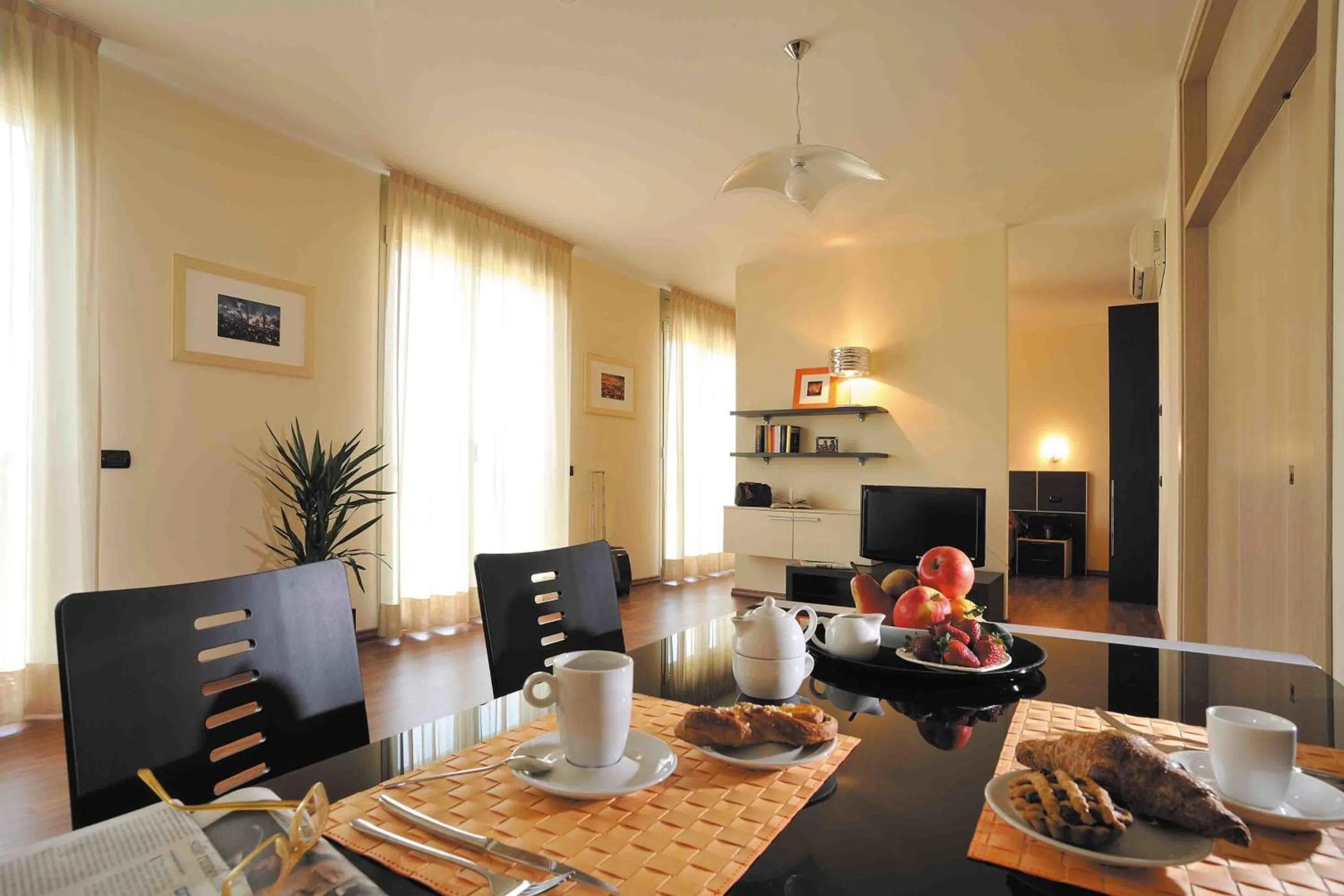 Dining area in Hotel Residence Zodiaco