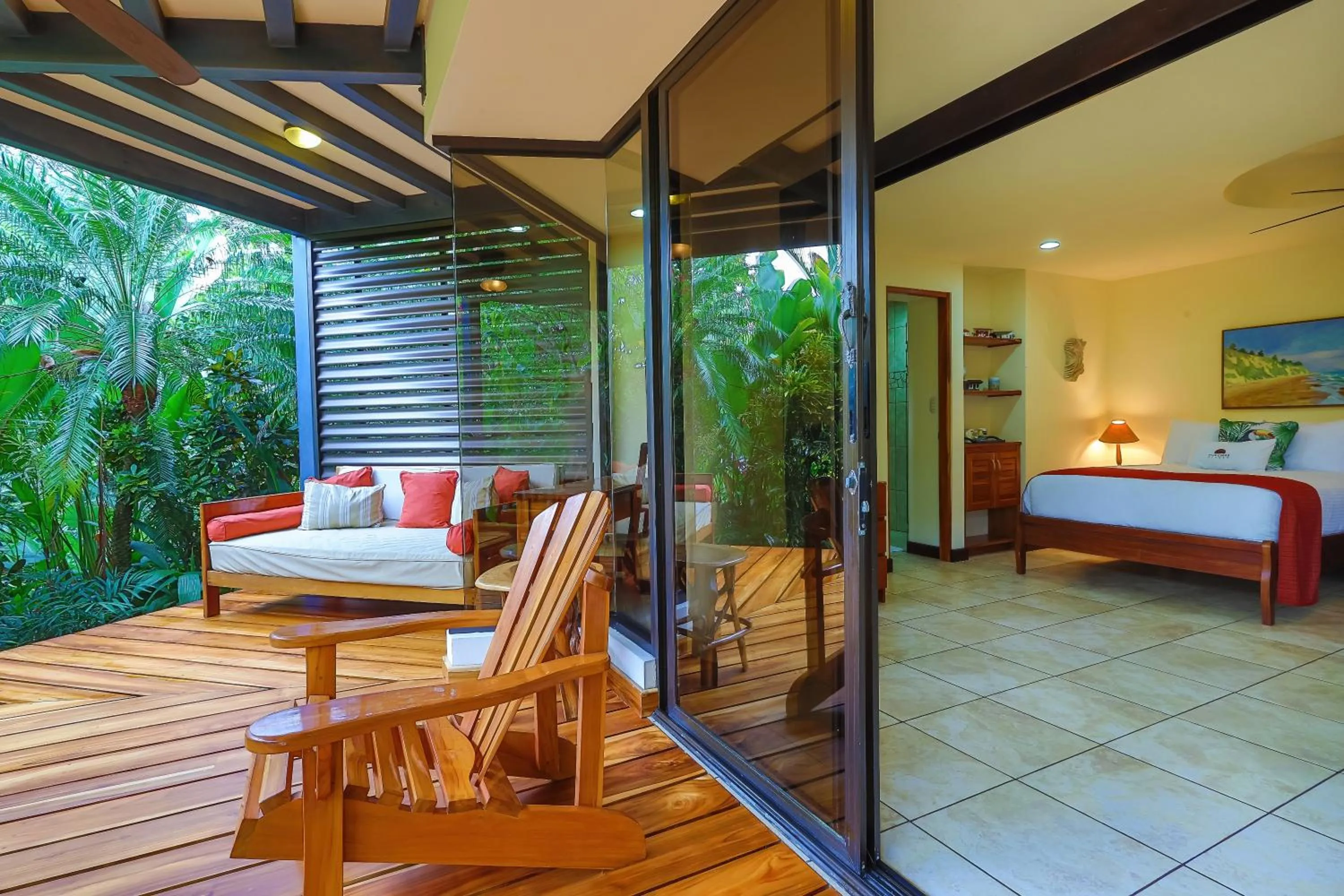 Balcony/Terrace, Bed in Tulemar Resort