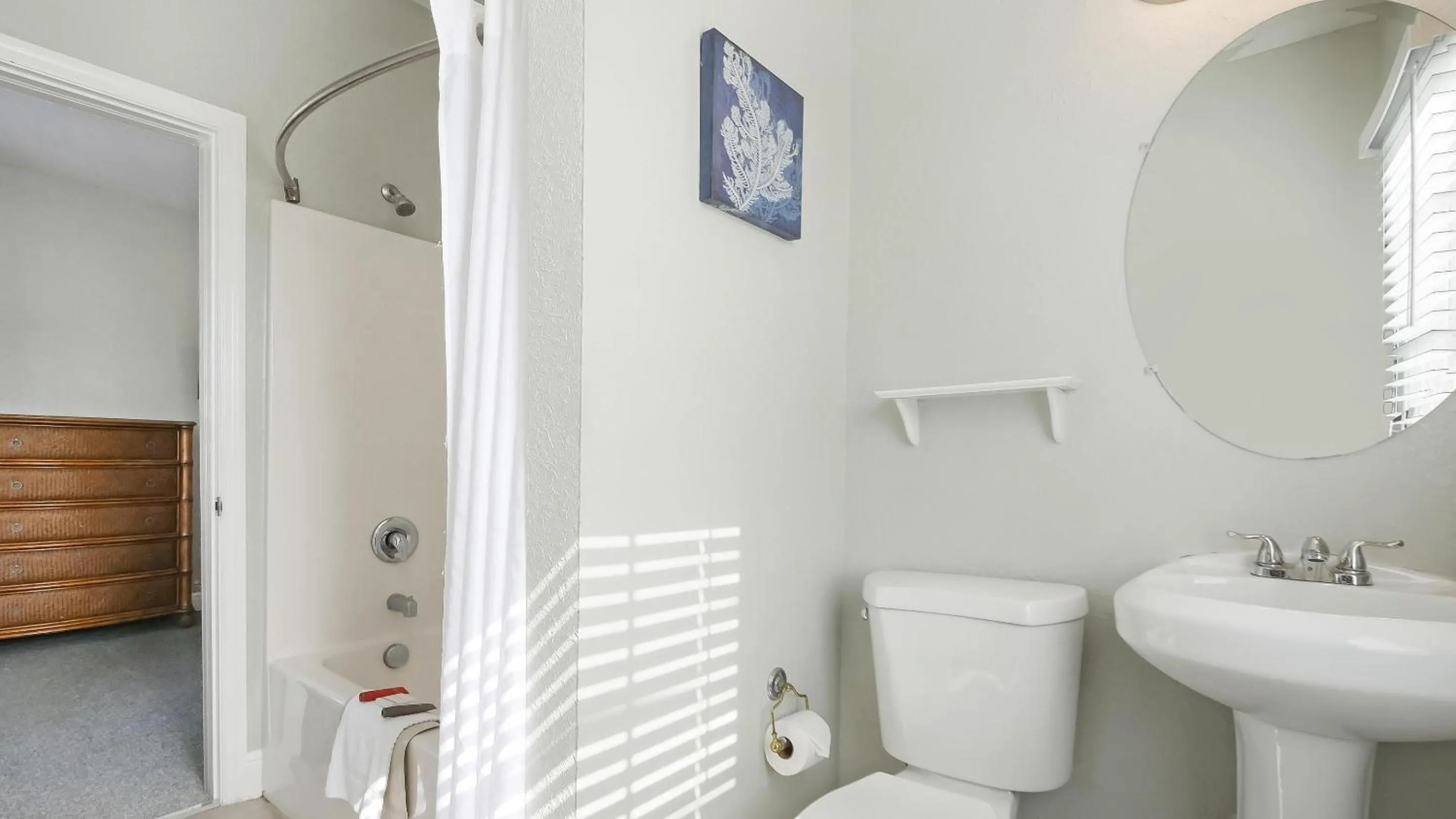 Bathroom in Crystal Bay Historic Hotel