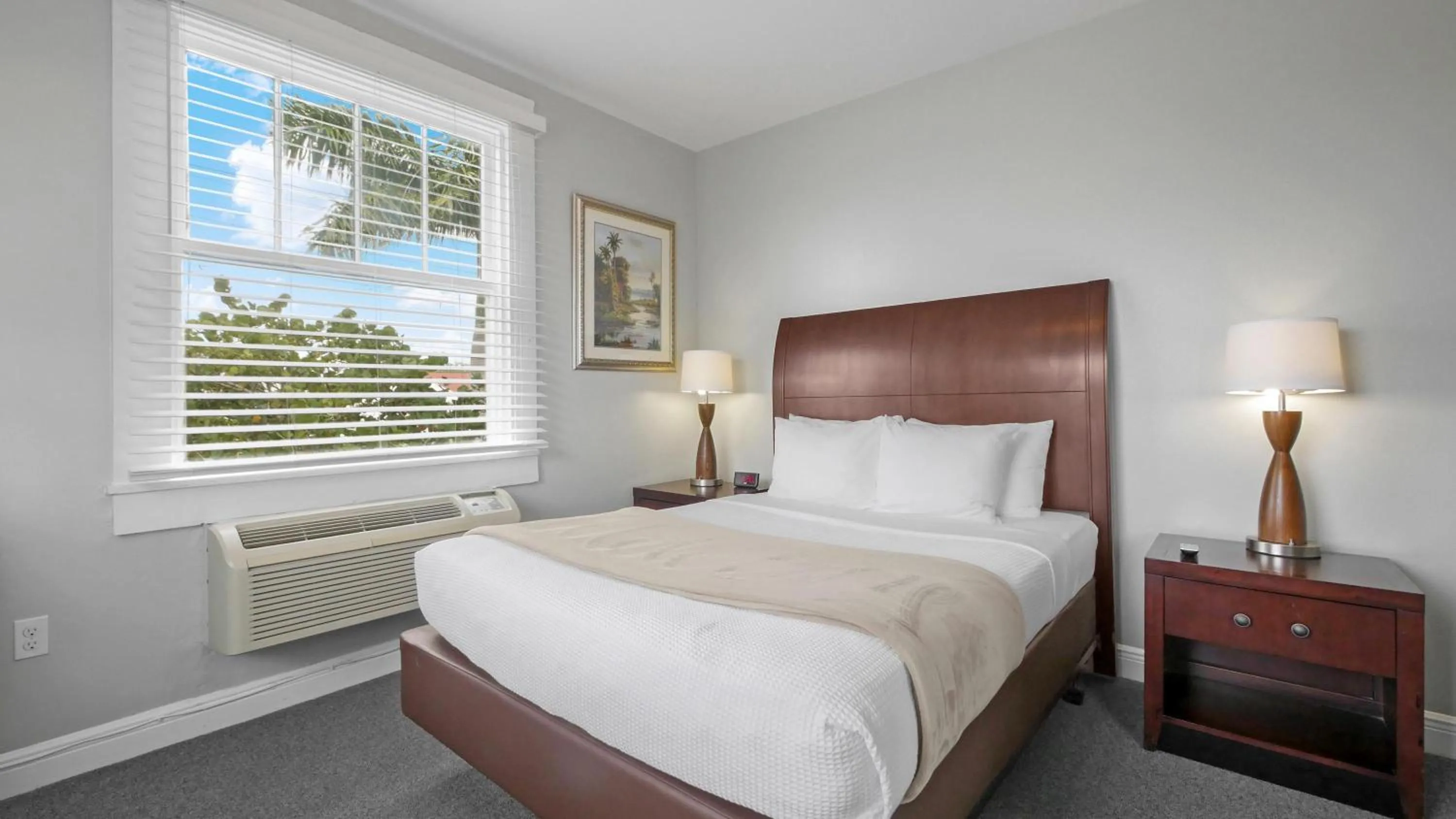 Bed in Crystal Bay Historic Hotel