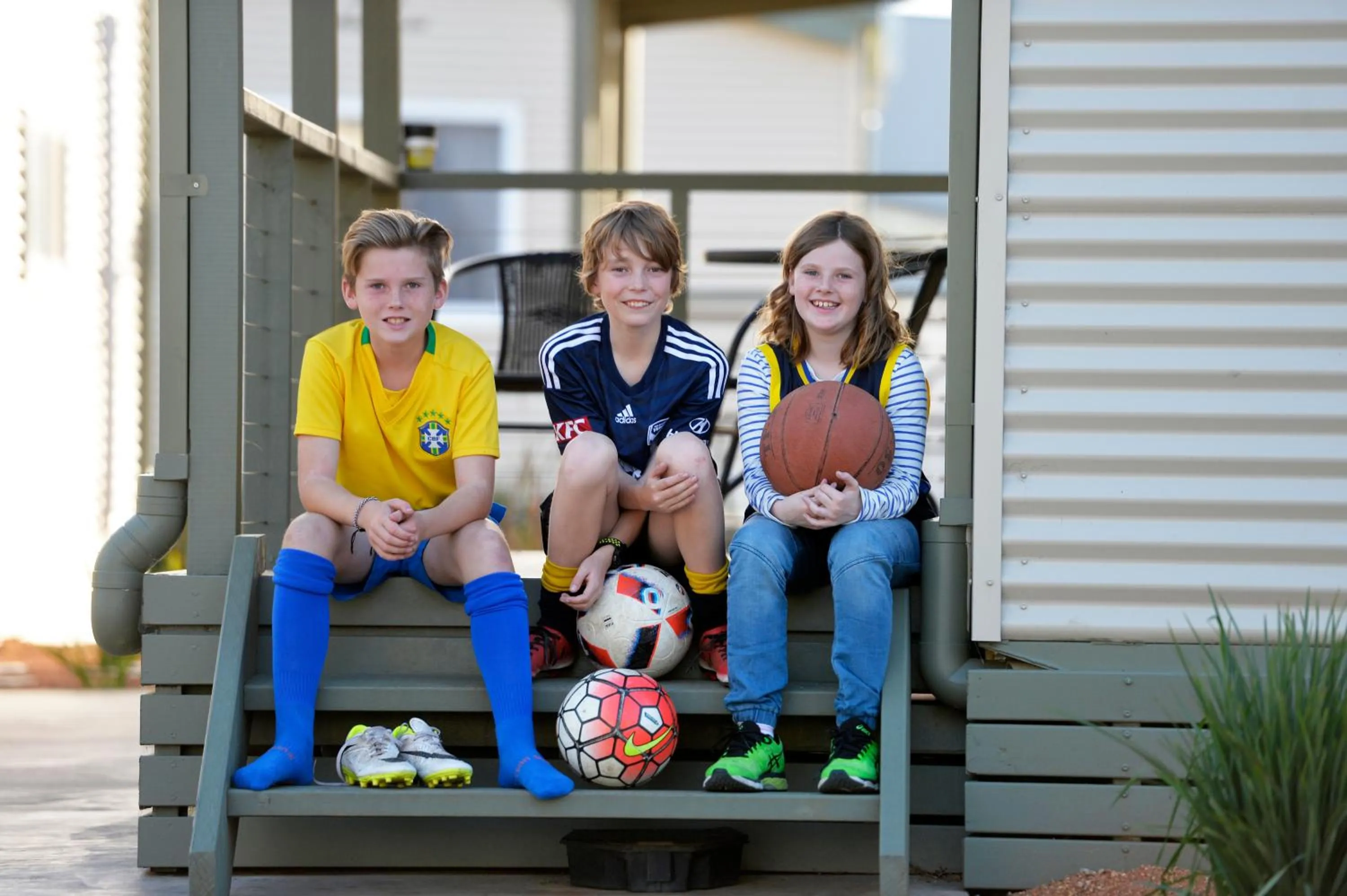 children in Riverside Cabin Park