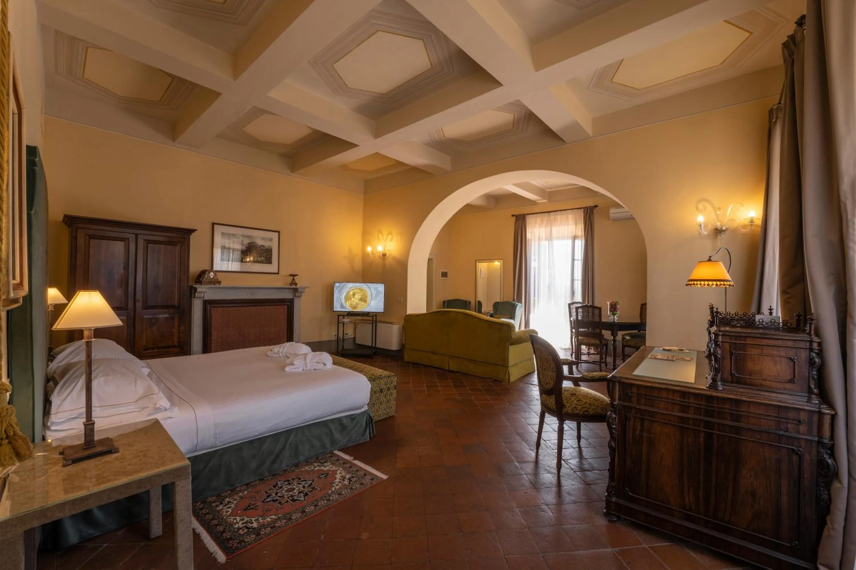 Bed in Palazzo Leopoldo Dimora Storica & Spa