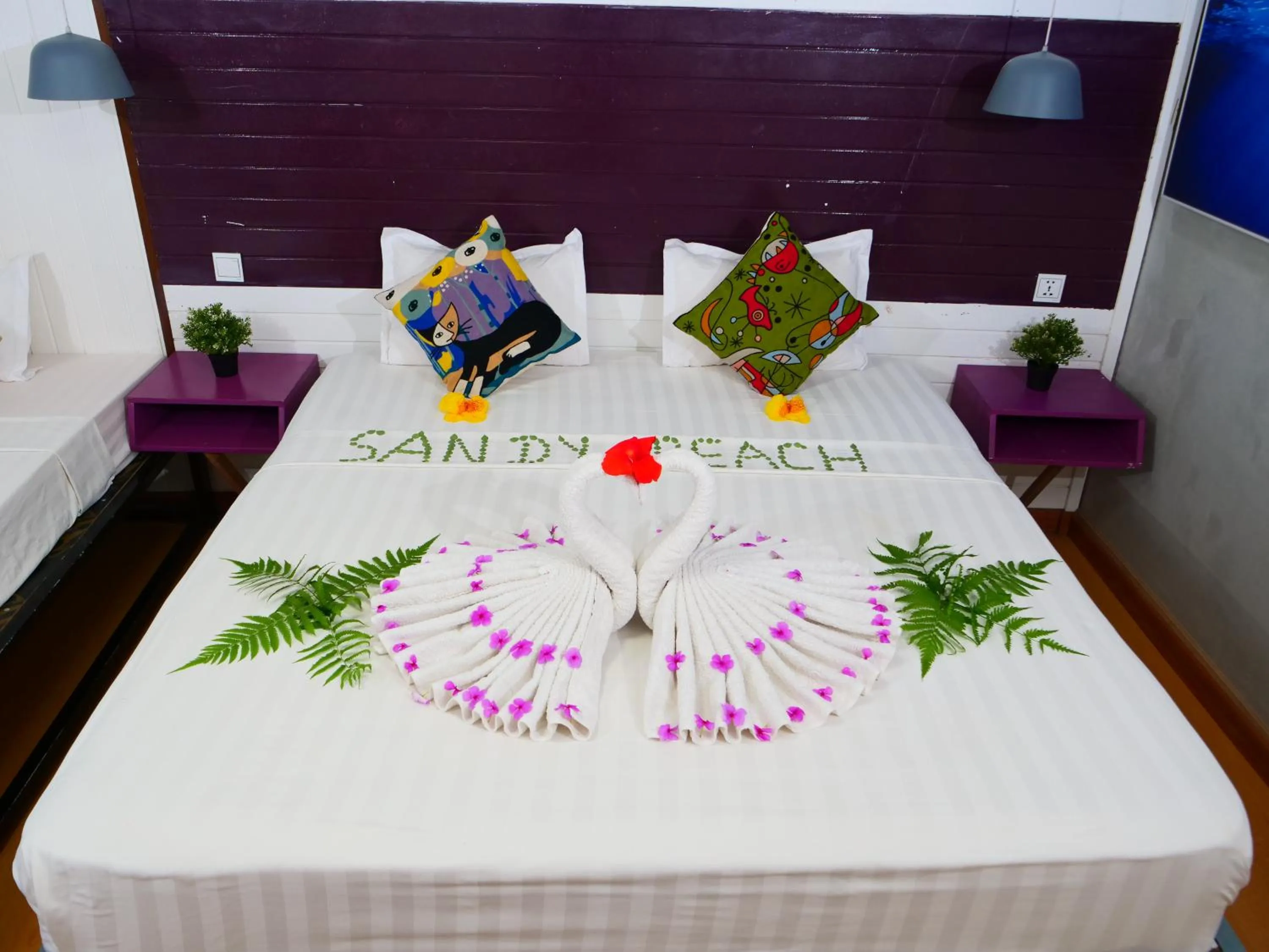 Bedroom, Bed in Sandy Beach Bungalows by EHM