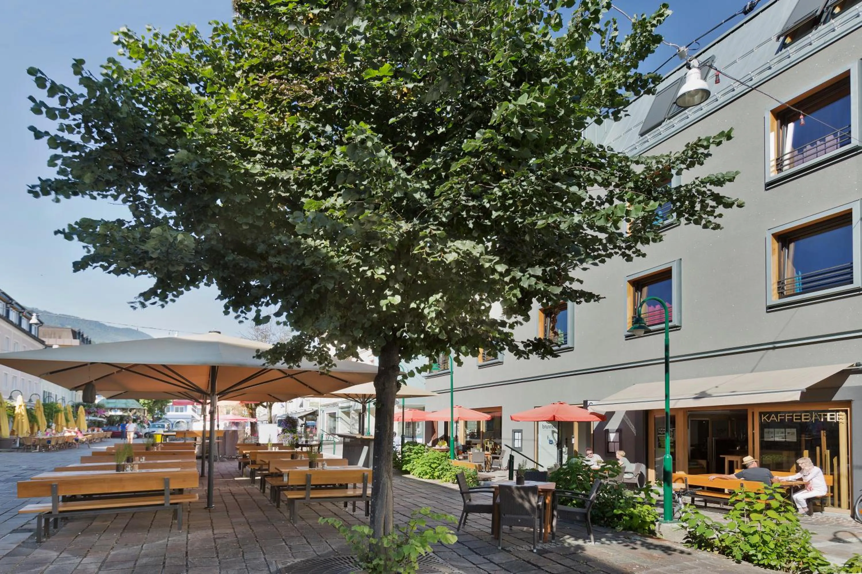 Patio in Stadthotel Brunner