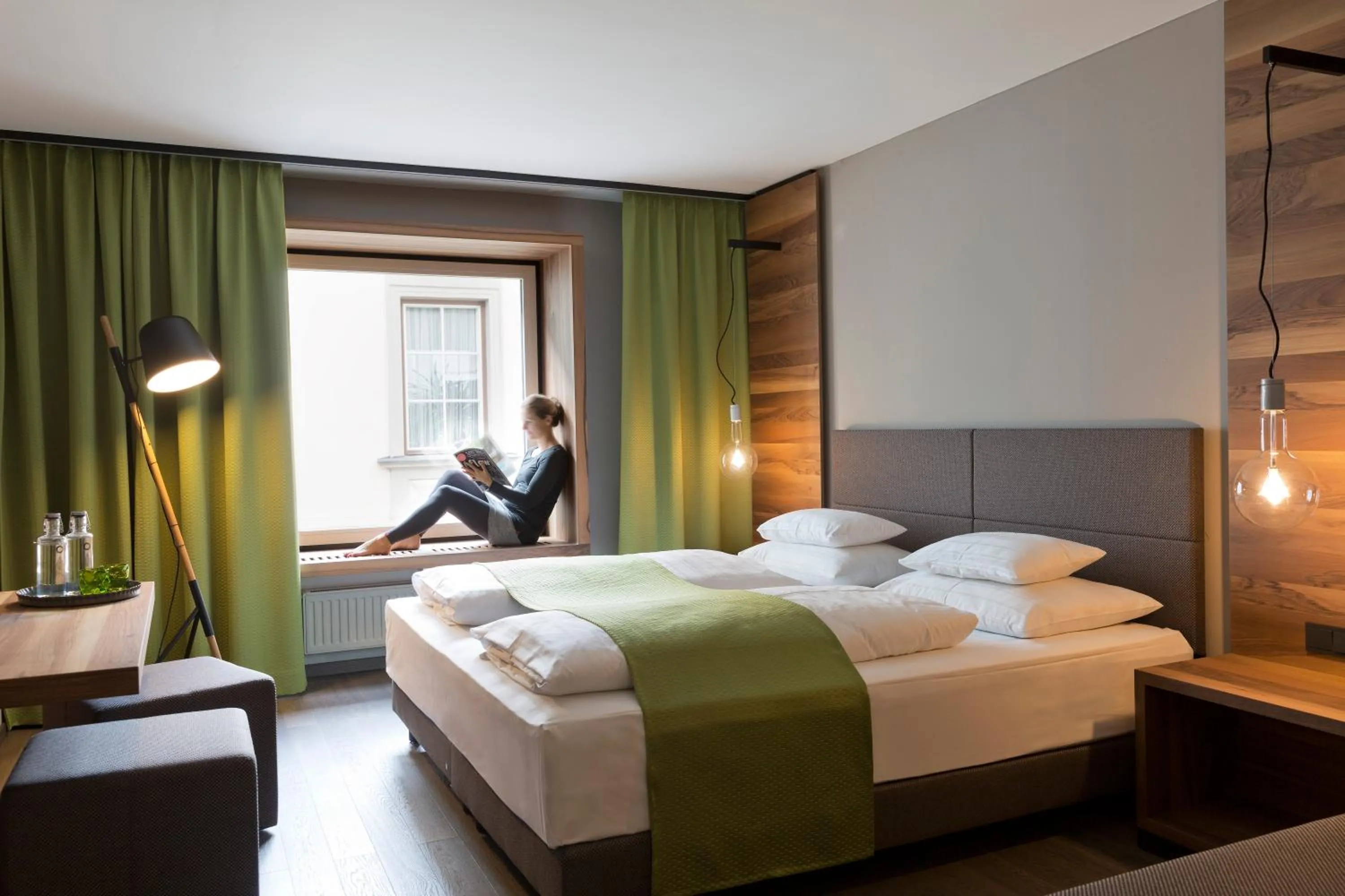 Photo of the whole room, Bed in Stadthotel Brunner