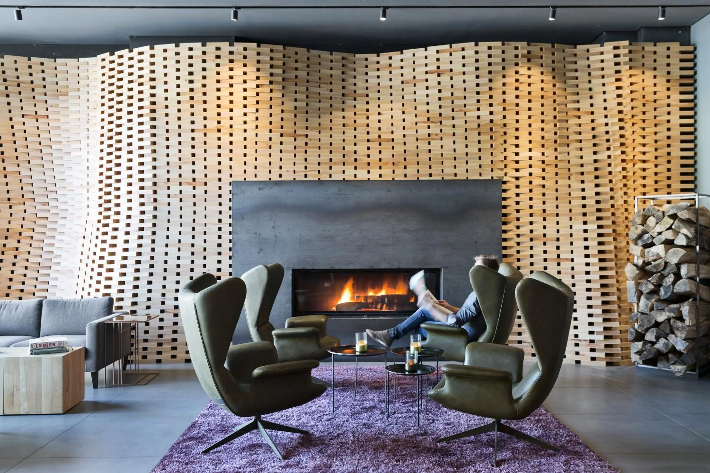 Communal lounge/ TV room in Stadthotel Brunner