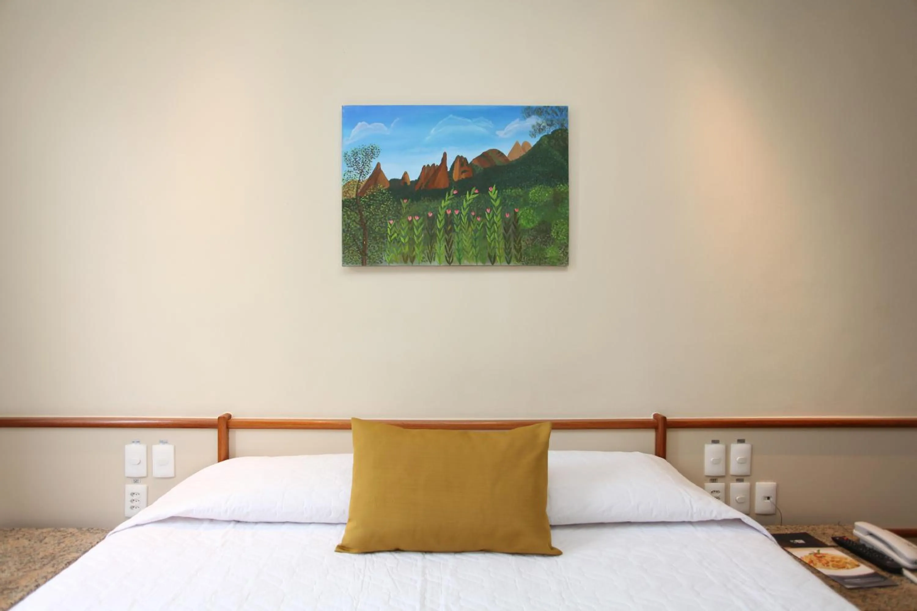 Bed in Mengo Palace Hotel