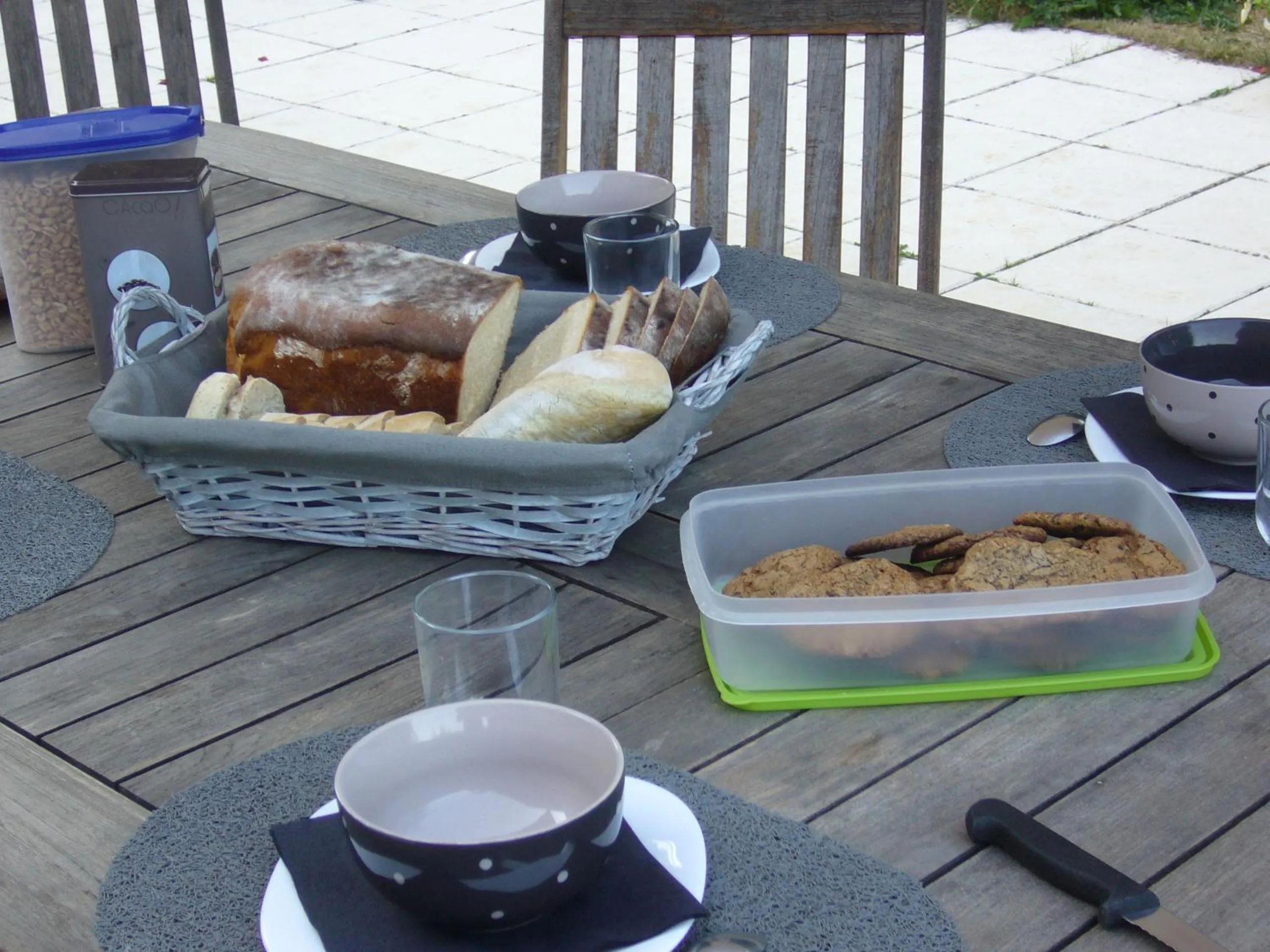 Continental breakfast in Le Jardin Ombragé