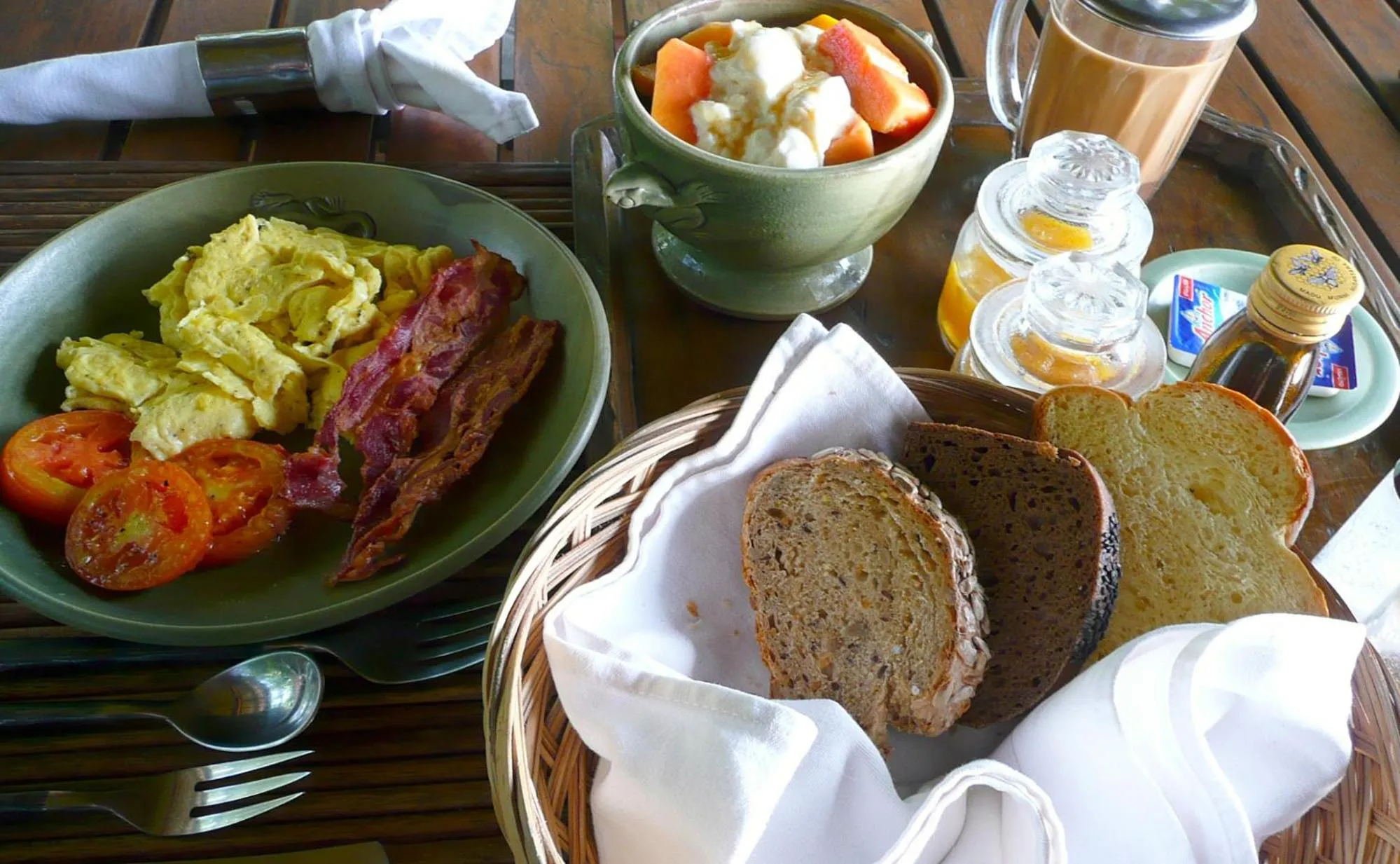 Continental breakfast in Ciliks Beach Garden