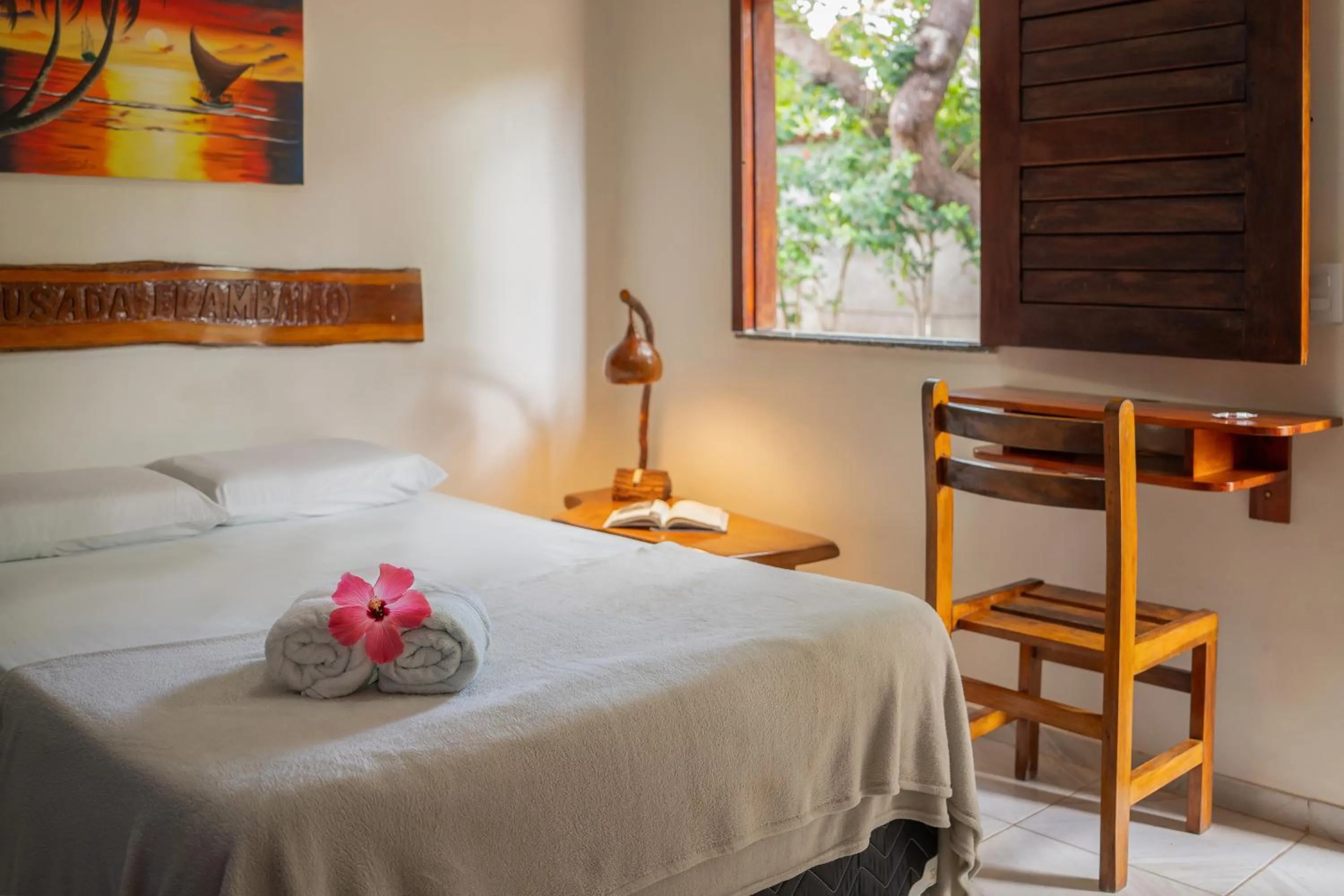 Photo of the whole room, Bed in Pousada Flambaião