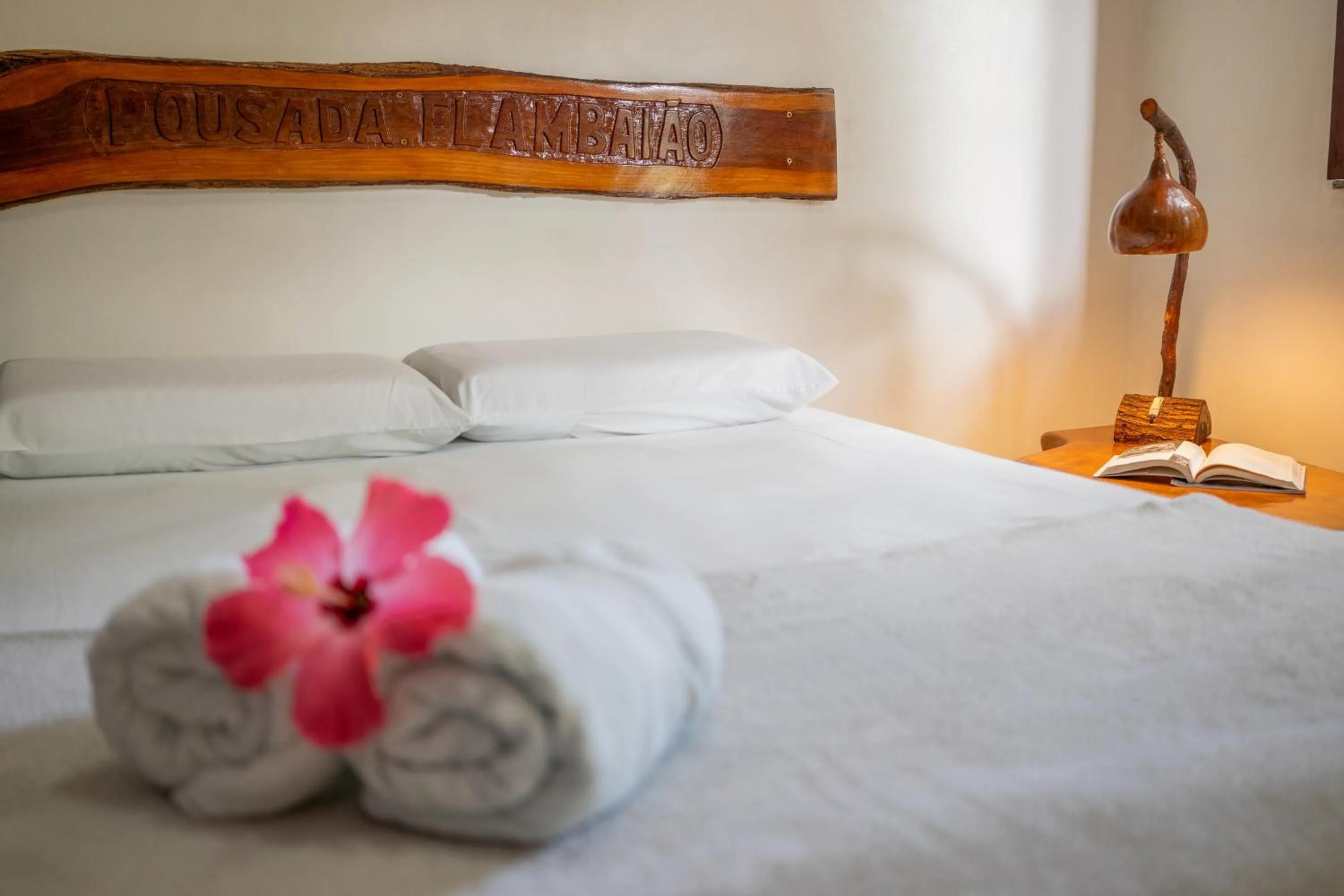 Bed in Pousada Flambaião