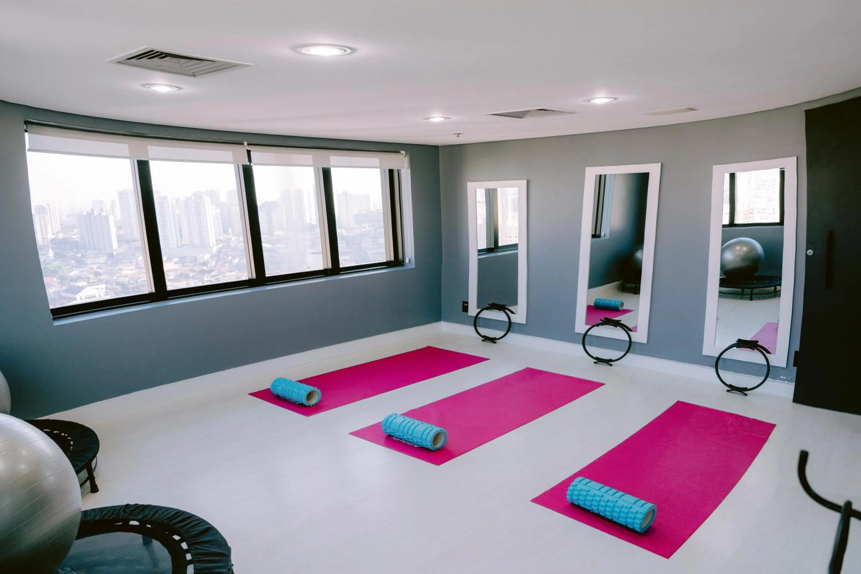 Fitness centre/facilities, Bed in Slaviero Guarulhos Aeroporto