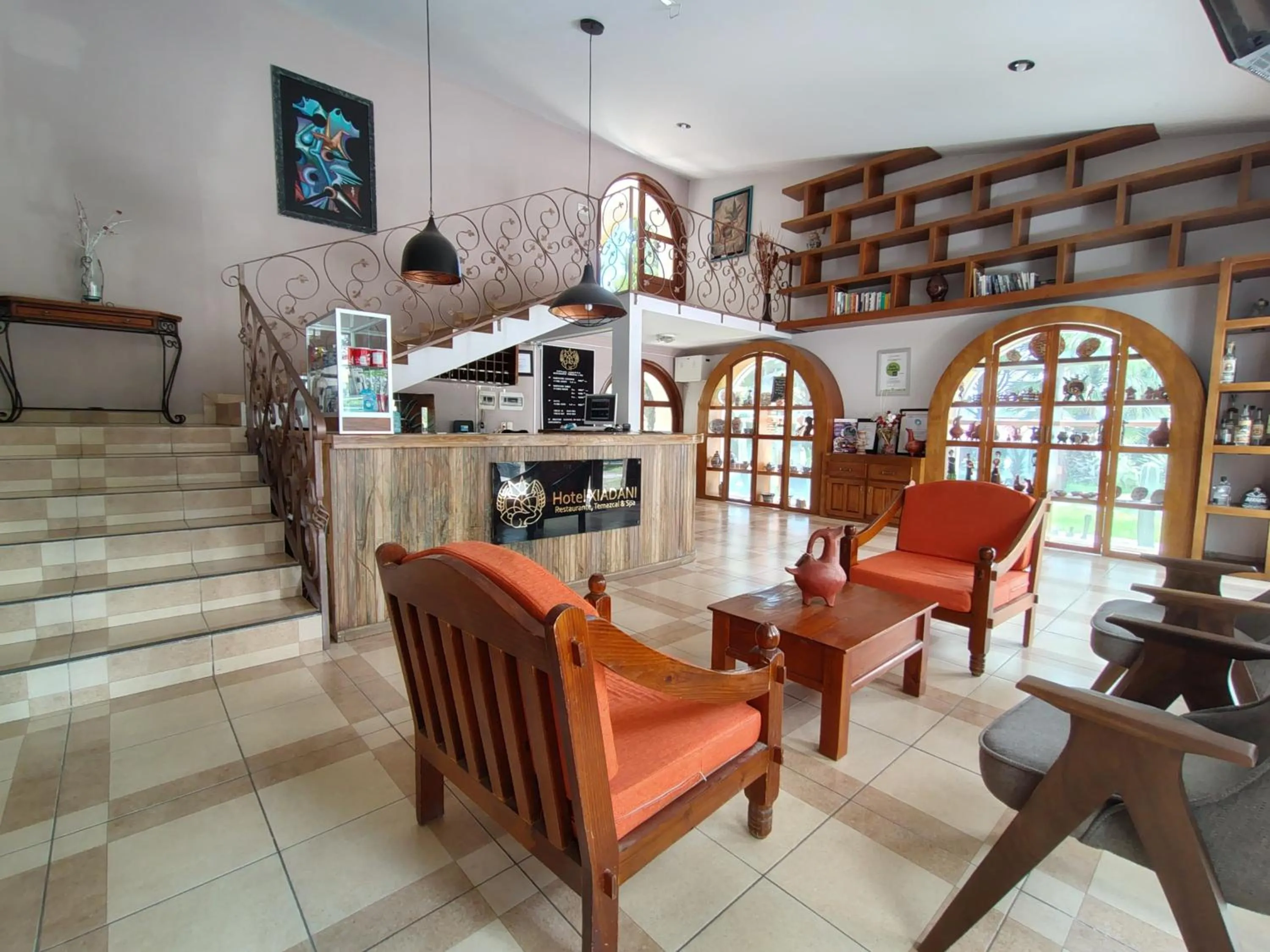 Lobby or reception in HOTEL XIADANI Restaurante, Temazcal & Spa