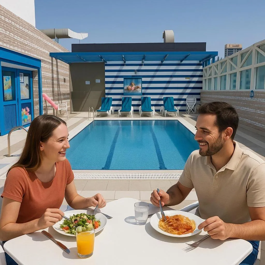 Swimming pool in Queen Palace Hotel