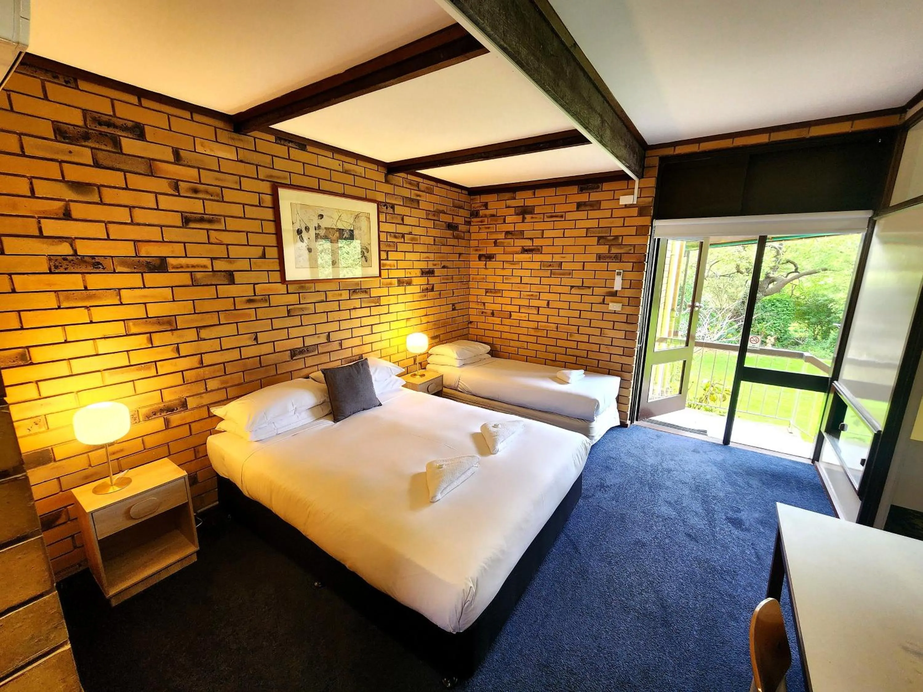 Bed in Fish Creek Hotel