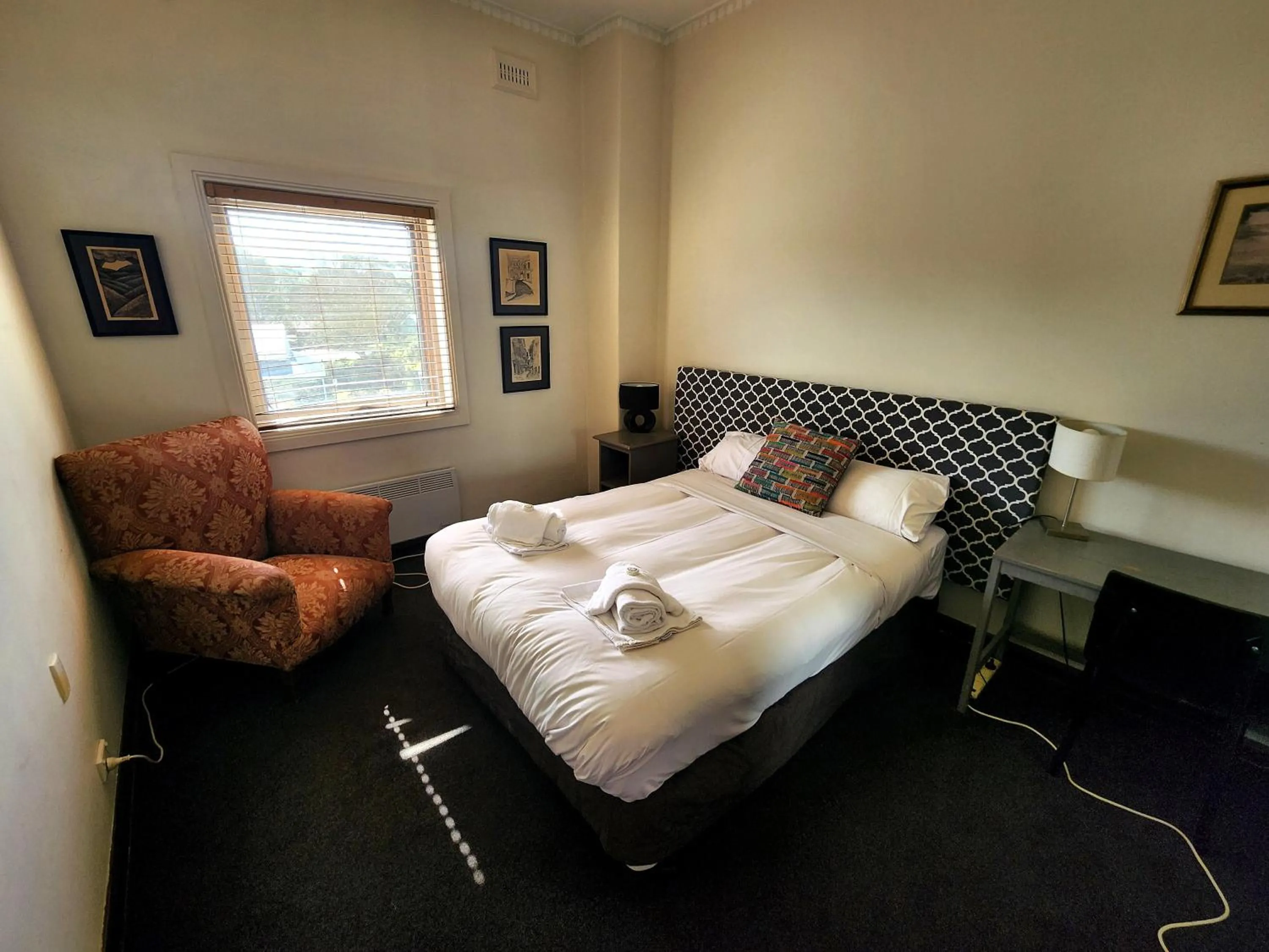 Bed in Fish Creek Hotel