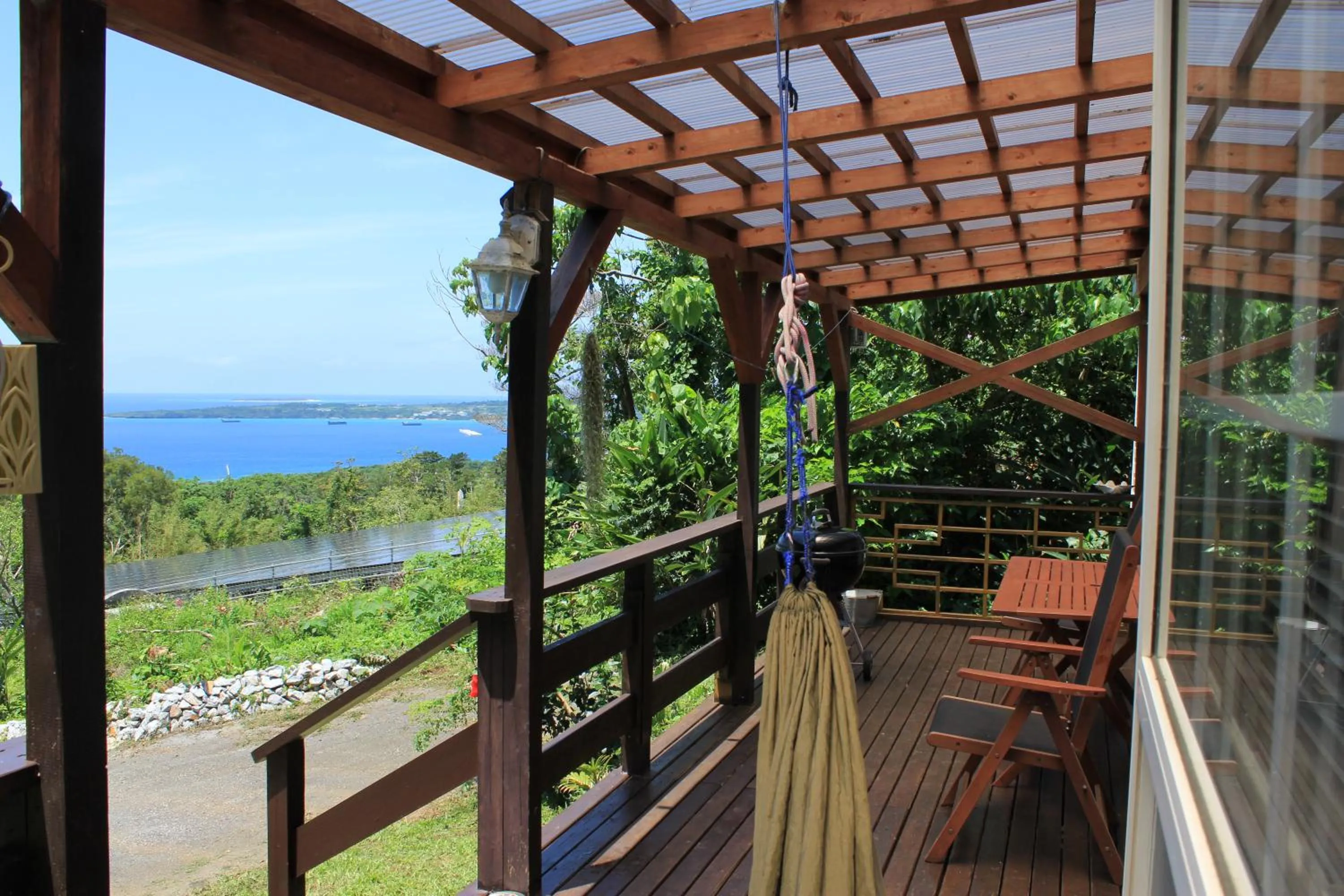 Balcony/Terrace in PANORAMA Ocean View Cottage