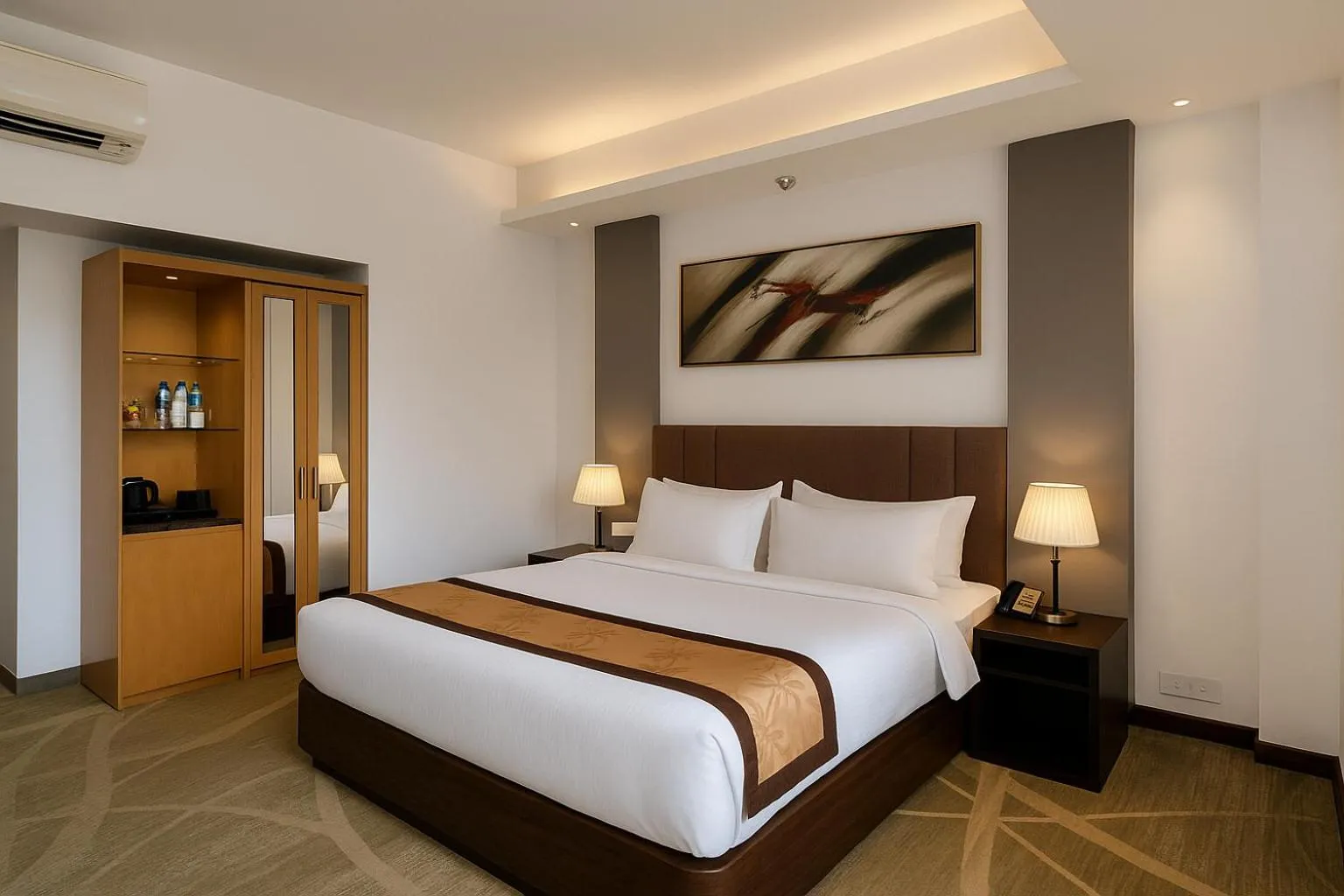 Bed in Hotel Bengal Canary Park