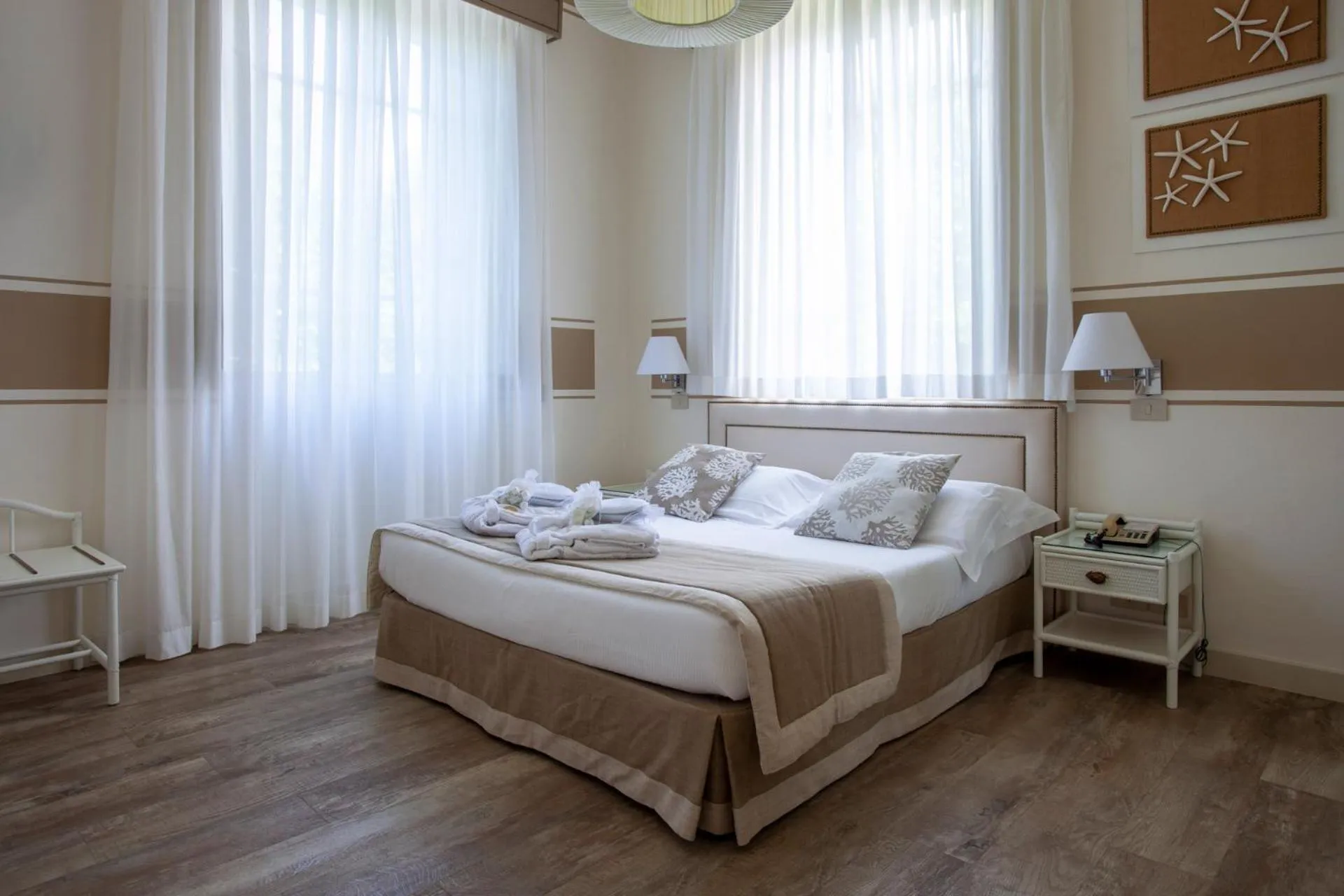 Bed in Hotel Olimpia