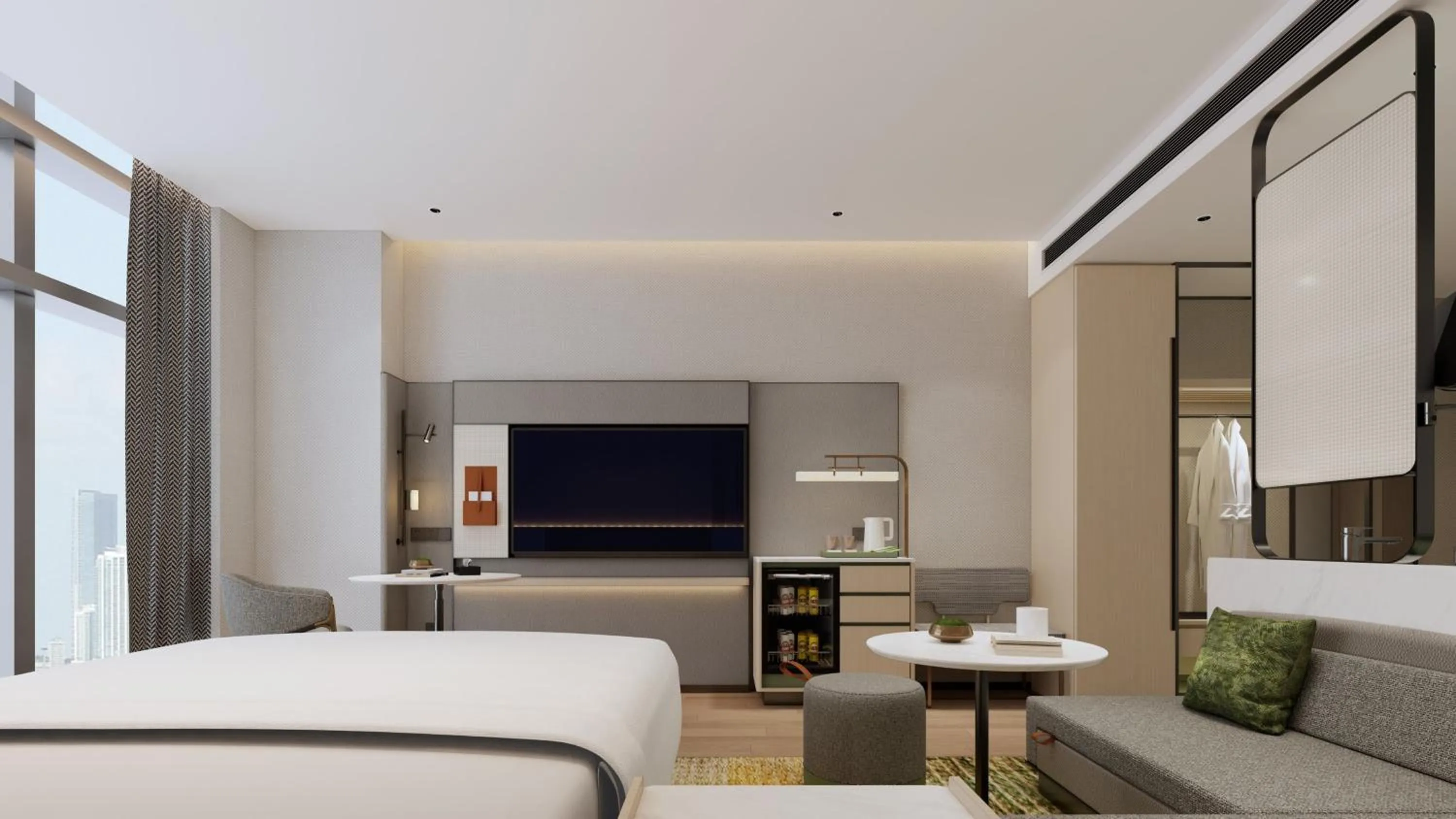 Photo of the whole room, Bed in Holiday Inn & Suites Suzhou Xiangcheng by IHG